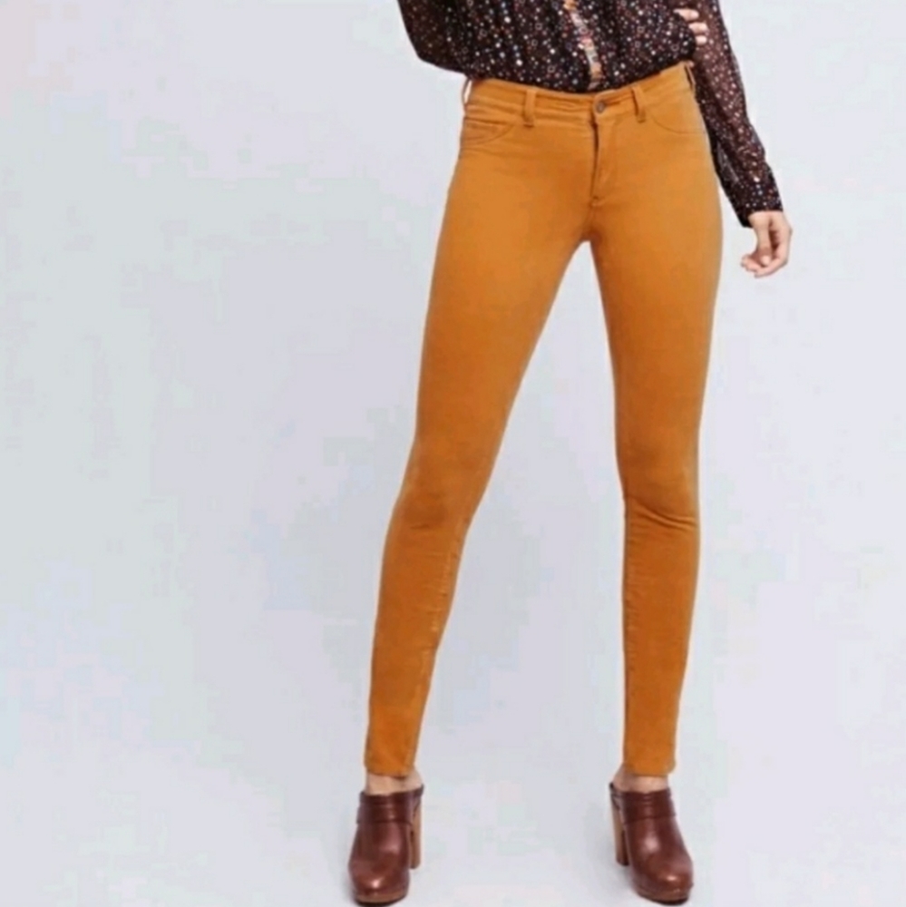 ANTHROPOLOGIE Pilcro Stet Mustard Corduroy Pants